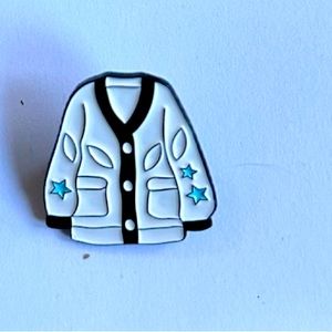 Taylor Swift Folklore Cardigan Star Patch Pin Fan Made